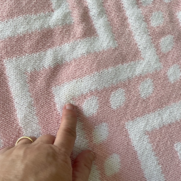 Nordstrom Rack Harper Canyon pink chevron stripe blanket baby - Picture 6 of 8